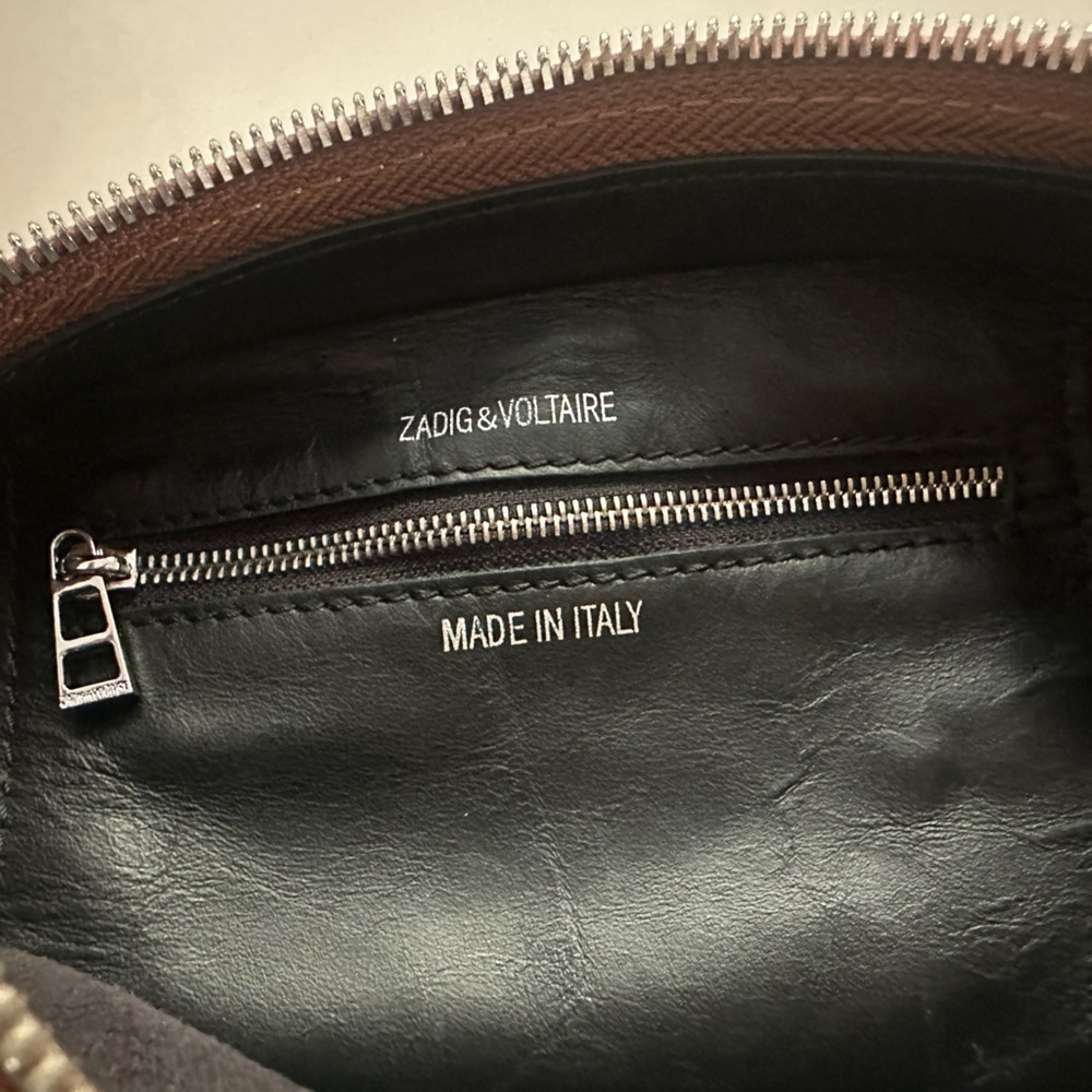 Zadig & Voltaire Le Cecilia Leather Bag Tawny Brown - Picture 7 of 12